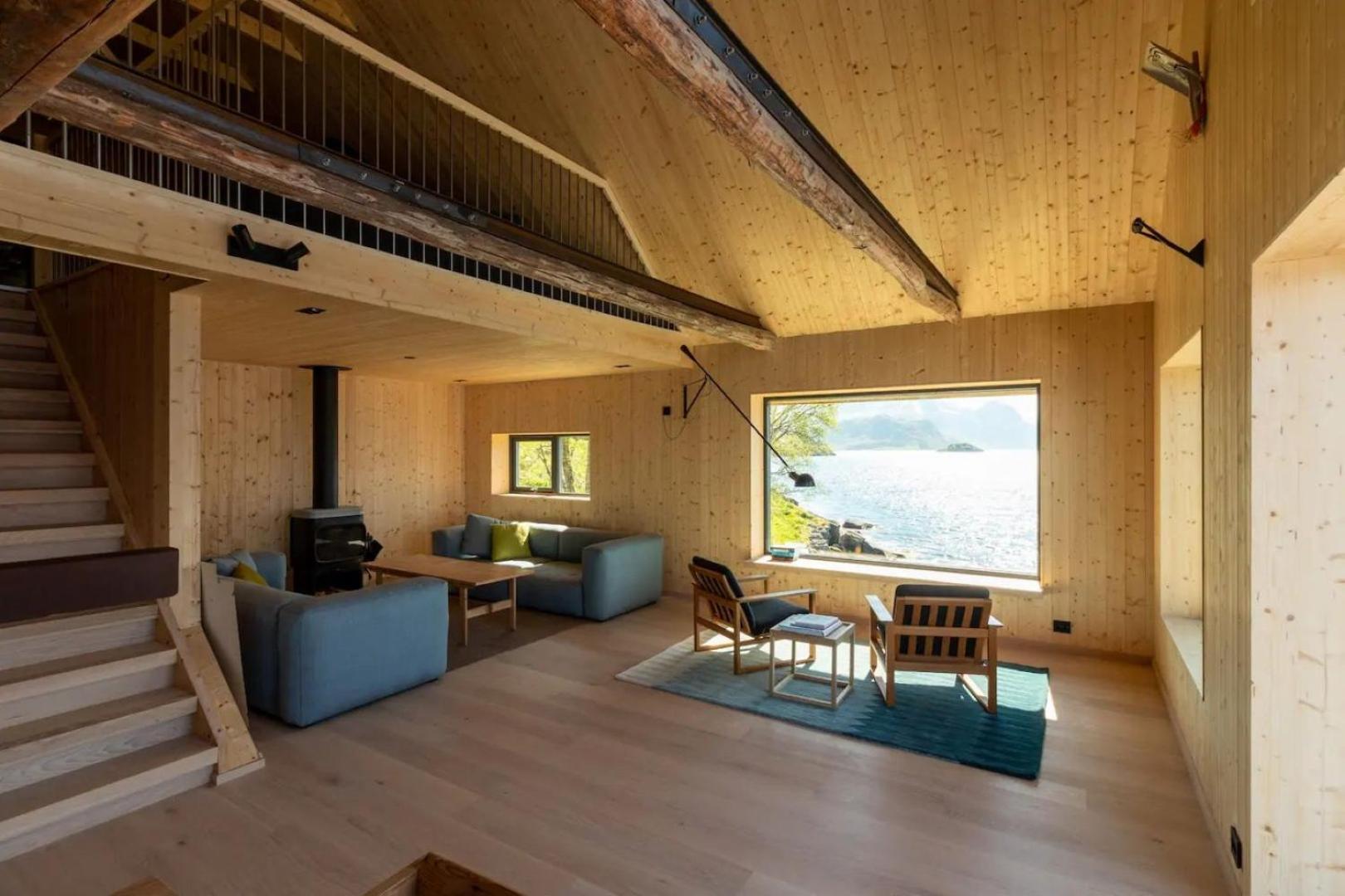 Minkfarmen, Spacious Seaside Cabin With Scenic View Ramberg Exteriér fotografie